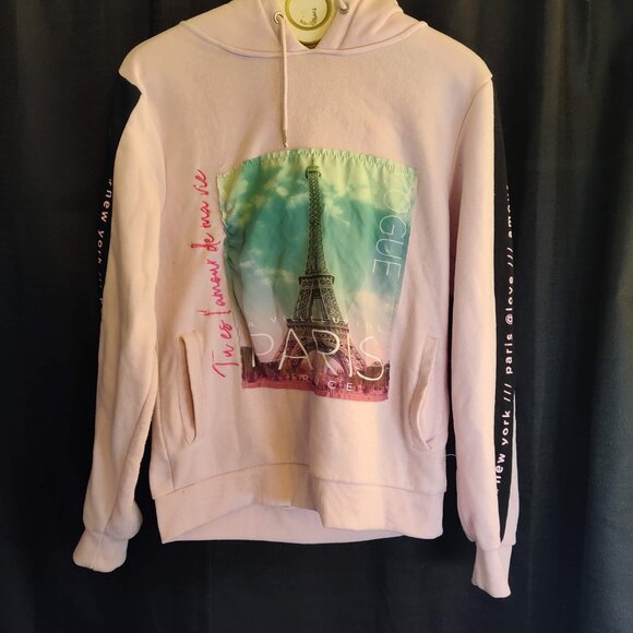 Track 23 Eiffel Tower graphic print hoodie Size XL - Picture 3 of 6